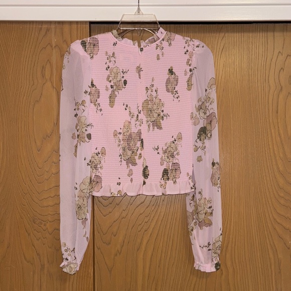 Floral Pink Women's Top - Picture 2 of 5